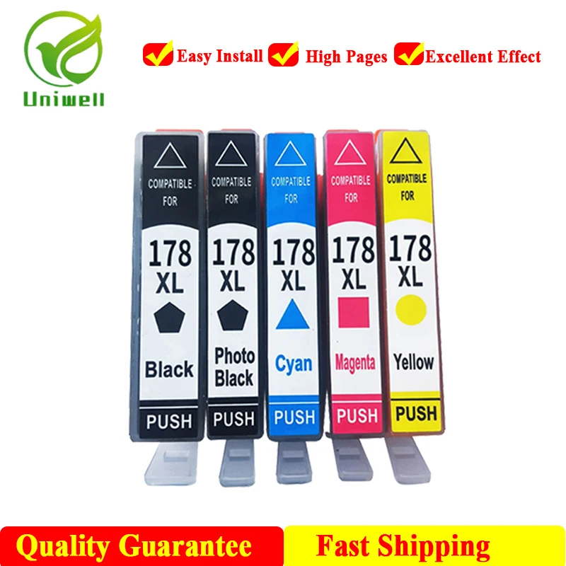 178XL New compatible ink cartridge For HP 178 Printer Photosmart 7515 5515 B109a B010b B209 B210 3070A 3520 Deskjet 3070A AIO