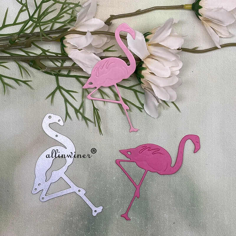 Dekoracja Flamingo Metalowe wykrojniki do scrapbookingu DIY Album Papierowe karty Dekoracyjne rękodzieło Wytłaczanie Wykrojniki