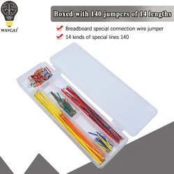 Hot Sell 140 pcs U Shape Solderless Breadboard Jumper Cable Wire Kit For Arduino Shield For raspberry pi Drop Shipping