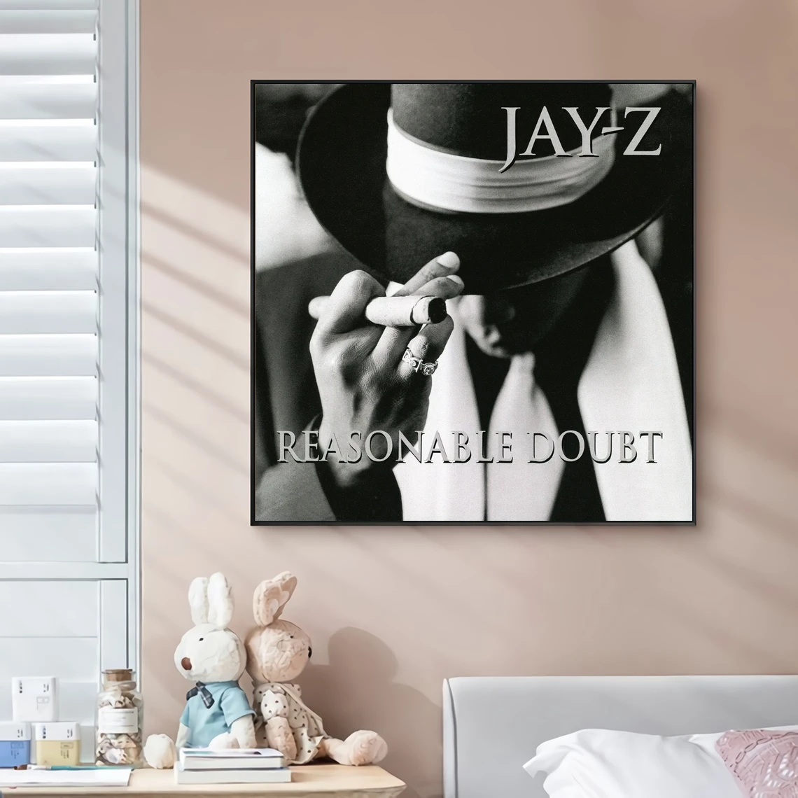 JAY-Z Reasonable Doubt Music Album Poster Canvas Print Home Decoration wall Painting (No Frame)