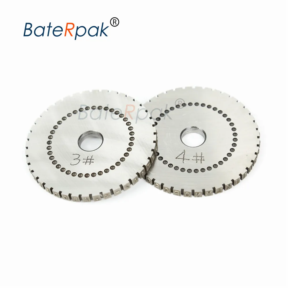 Soild letters wheel,BateRpak YL-360  coding  machine wheel parts,Font height 3/4/5/6mm choose one,price for wheel only