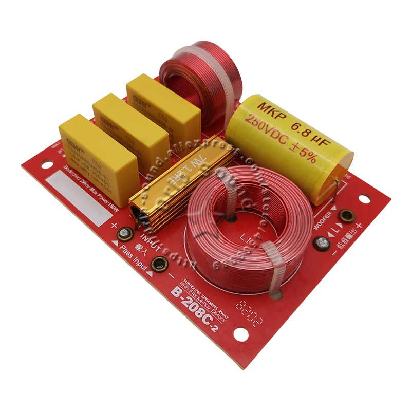 

2pcs KASUN B-208C 180W 2 Way 2 Unit Hi-Fi Audio Speaker Frequency Divider Crossover Filters
