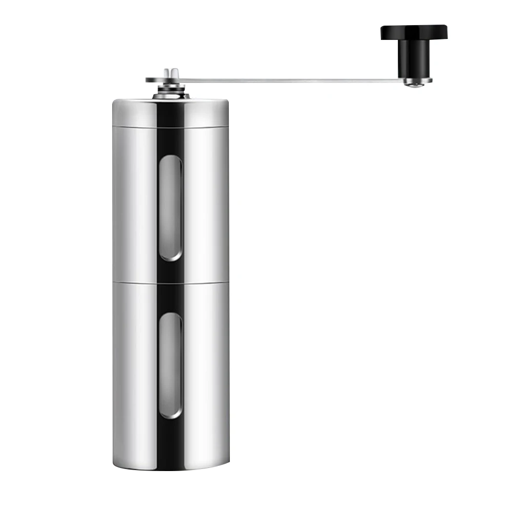 

Manual Coffee Grinder Conical Burr Mill Stainless Steel Tea Grinder Brushed Finish Kitchen Coffee Making Tool