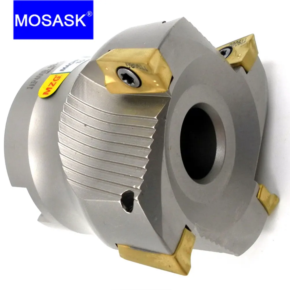 Imagem -06 - Mosask-cnc Right-angle End Mill Bap300r Bap400r 40224t Precisão Face Fresa Aço de Corte