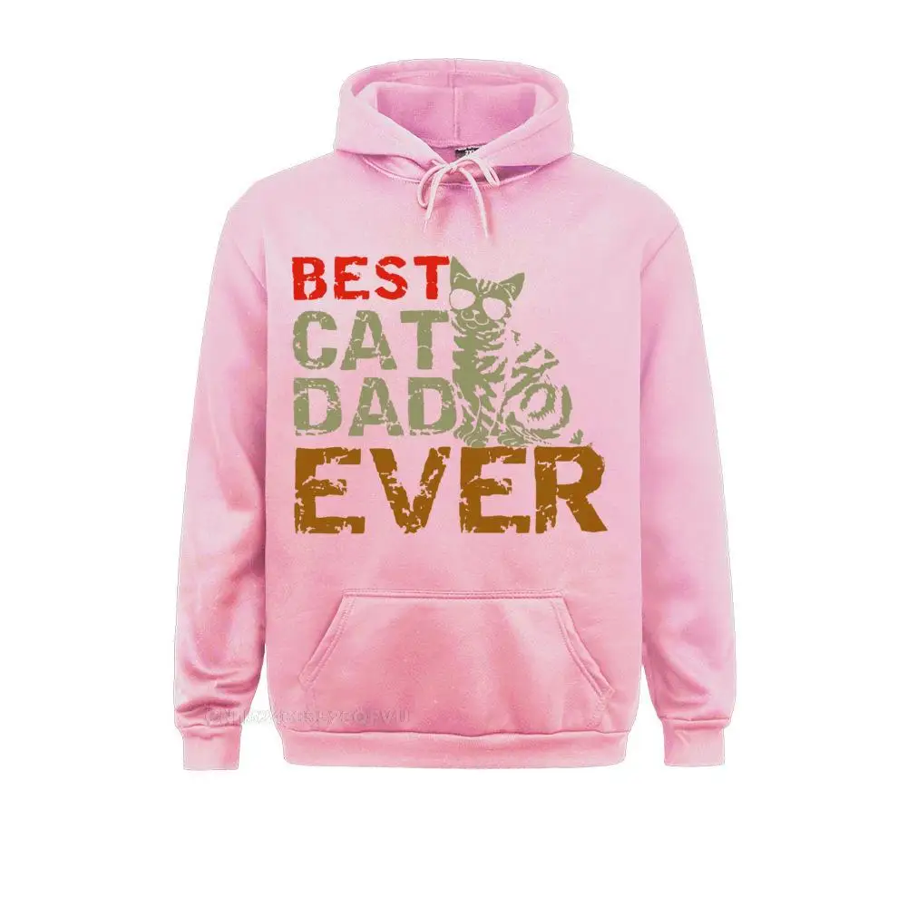 Best Cat Dad Ever Funny Design Women Funny Father Daddy Christmas Pullover Hoodie Harajuku Camisas Hombre