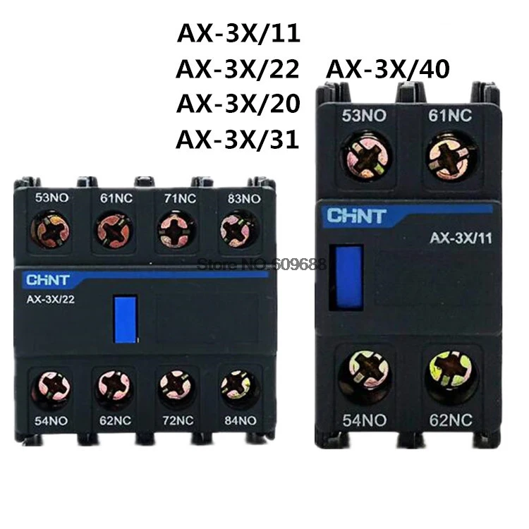 AC CHNT AX-3X/11 AX-3X/22 AX-3X/20 AX-3X/31 Contactor Auxiliary Contact blocks Used for  NXC Contactor F4 Upgraded Version CHINT