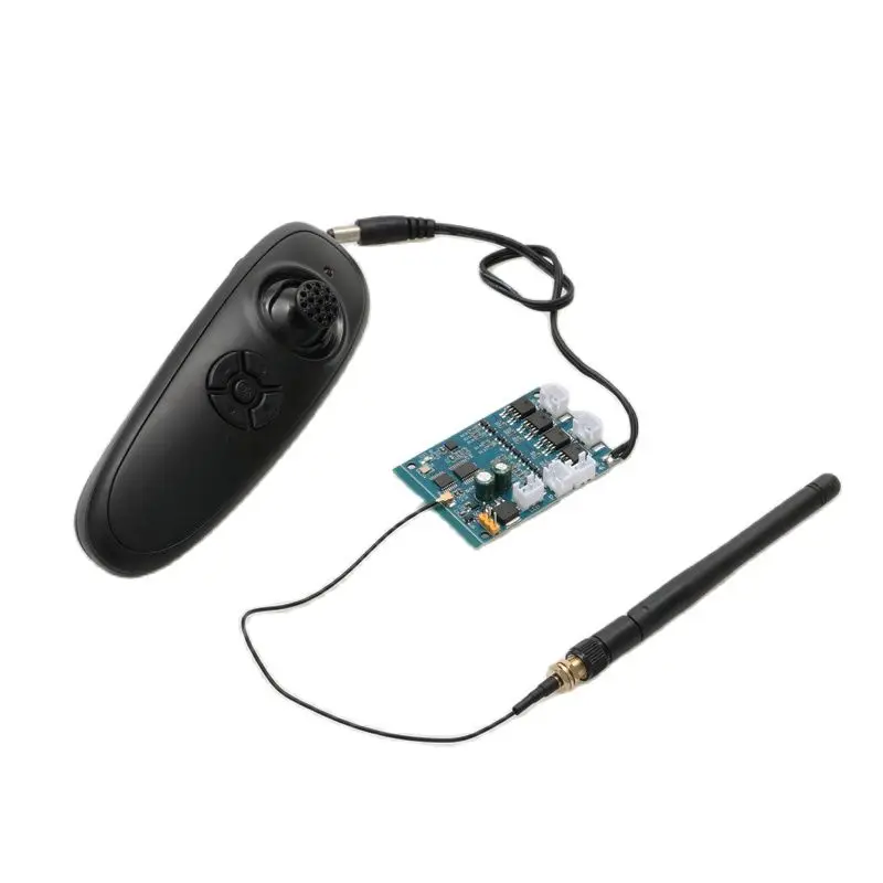 1Set 2.4G Single Handle Remote Controller Receiver Kit Fixed Speed Cruise Gyro 500m Distance DIY Repair Parts for RC Bait Boat