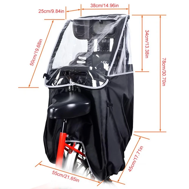 Cycling Raincoat Bike Rain Cover Breathable Durable Bicycle Rain Protection Shield for Child Safety Seats Bike Accessoriests AliExpress