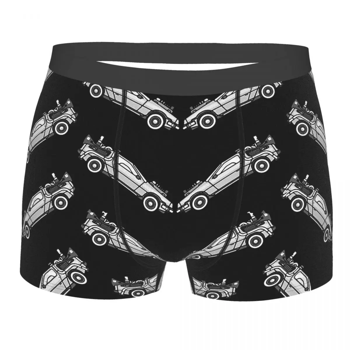 

Back To The Future Science Film Marty McFly Doc Time Machine Chevrons Underpants Breathbale Panties Male Underwear Print