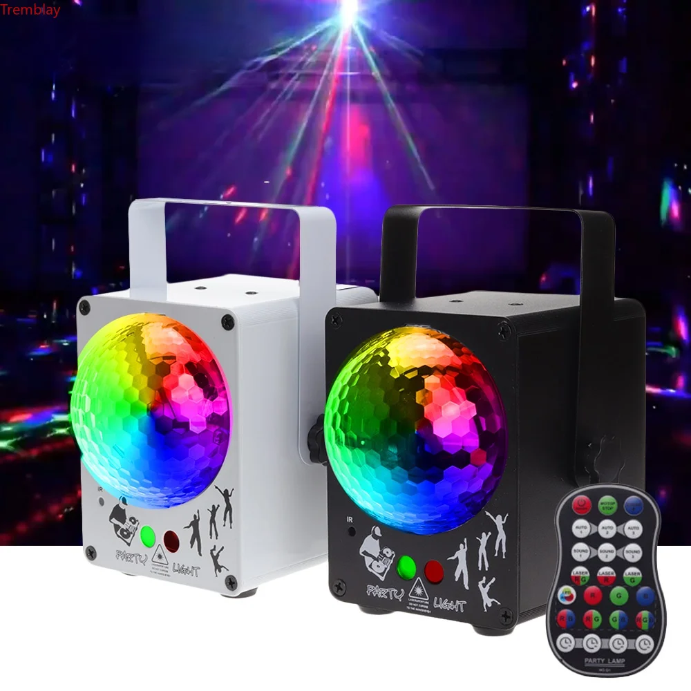 Lumière Laser Disco LED, projecteur RGB, éclairage de scène DJ, effet d\'éclairage pour la maison, décoration de mariage et de noël