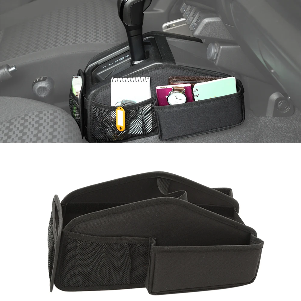 Car Gear Shift Storage Bag Organizer Tray for Suzuki Jimny 2019 2020 2021 2022 2023 JB64 JB74 Interior Accessory Oxford Cloth