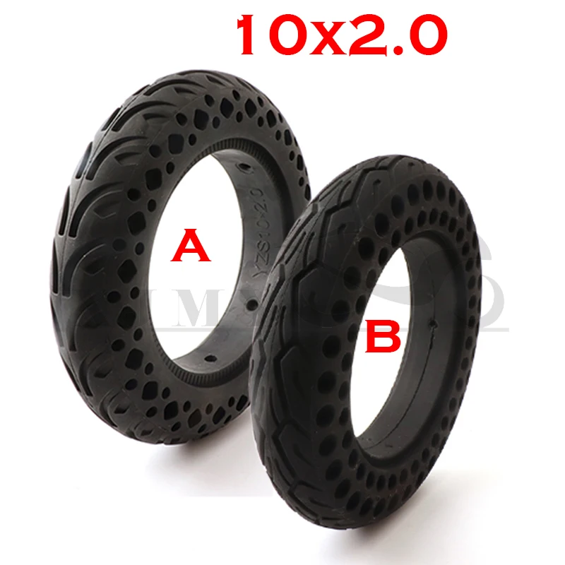 New 10x2.0 solid tires honeycomb solid tires 10 inches suitable for electric scooter wheels explosion-proof tire accessories