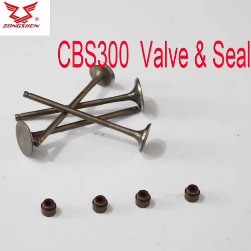Zongshen cbs250 cbs300 válvula de entrada de salida de motor 250cc sello de válvula de motor de motocicleta