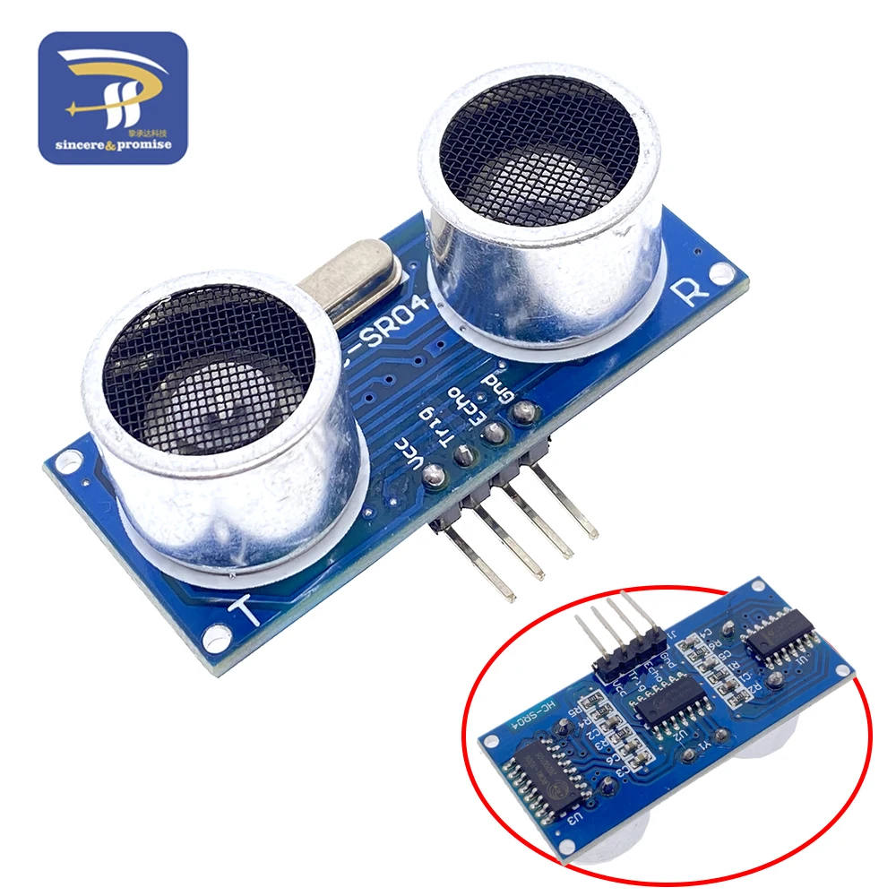 DC 3,3 V-5 V IO Ultraschall Modul Entfernung Messwandler Sensor Für Arduino DIY Kit Welle Detektor Bereich modul HC-SR04 – Detail 4