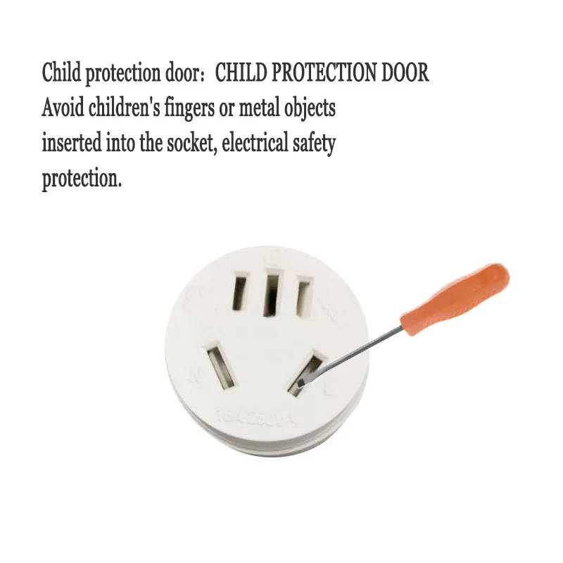 Розетка питания с 5 отверстиями, 250 В переменного тока, 10 А/16 А