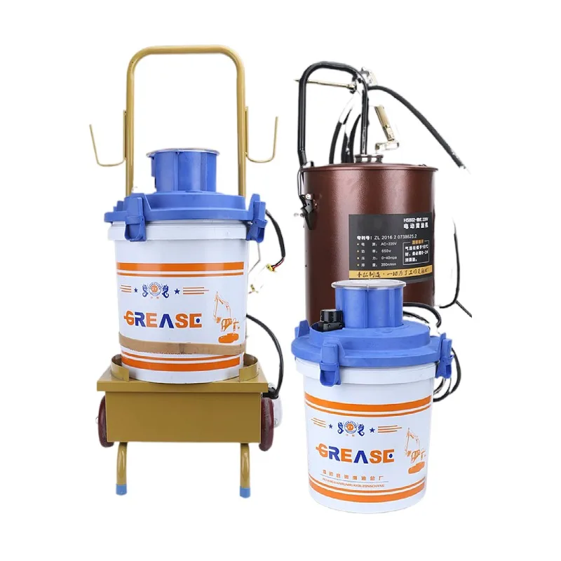 Lubricating Grease Filling Pump High Pressure Automatic Electric Butter Machine 24V 220V Special For Rechargeable Excavator