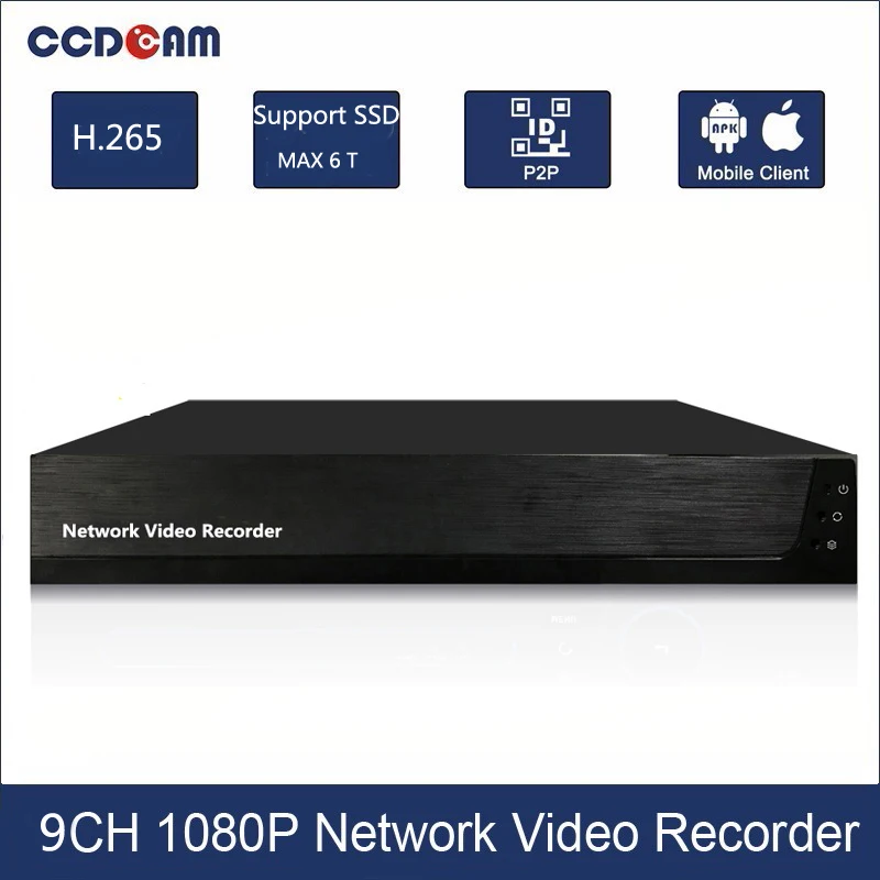 

1080P NVR CH 9 For CCTV Network Video Recorder Support Onvif Protocal