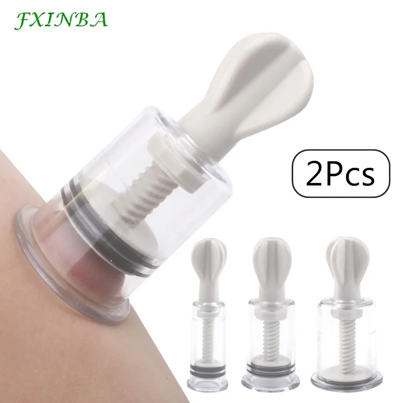 FXINBA 2Pcs Breast Nipple Sucker Clitoris Suction  Bdsm Bondage Massager Nipple Vacuum Pump Enlarger Sex Toys for Women Adults