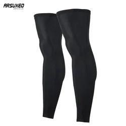 ARSUXEO Cycling Leg Warmers Men Women MTB Bike Bicycle Sports Running Basketball Soccer Compression Leggings UV Protection TT01
