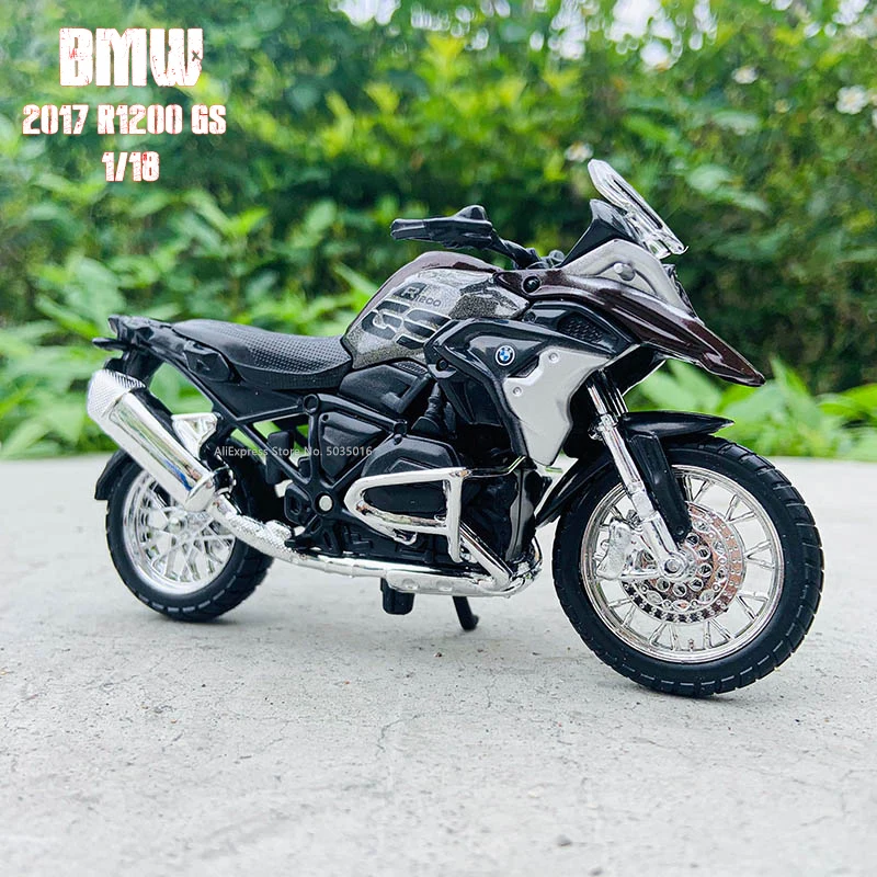 Maisto 1:18 NEW BMW R1200GS Silvardo original authorized simulation alloy motorcycle model toy car Collect gifts