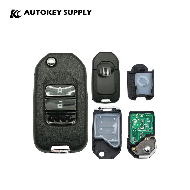 

For Honda 2 Buttons Remote Flip Key "G" Complete 433Mhz Autokeysupply AKHDC407