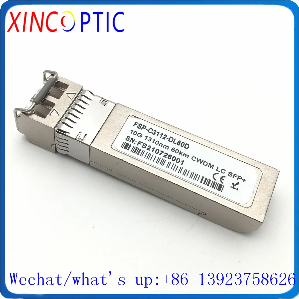 

2PCS/Lots 10G 1290nm CWDM SFP+ 60KM SFP+ LC Fiber Transcevier Module, 1270~1330nm Optic Transceiver