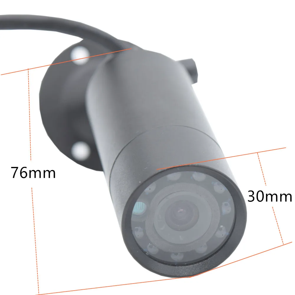 Mini CCTV Video telecamera Bullet IP remota per visione notturna a infrarossi IR 940nm in metallo antivandalo per rilevamento movimento auto Robot