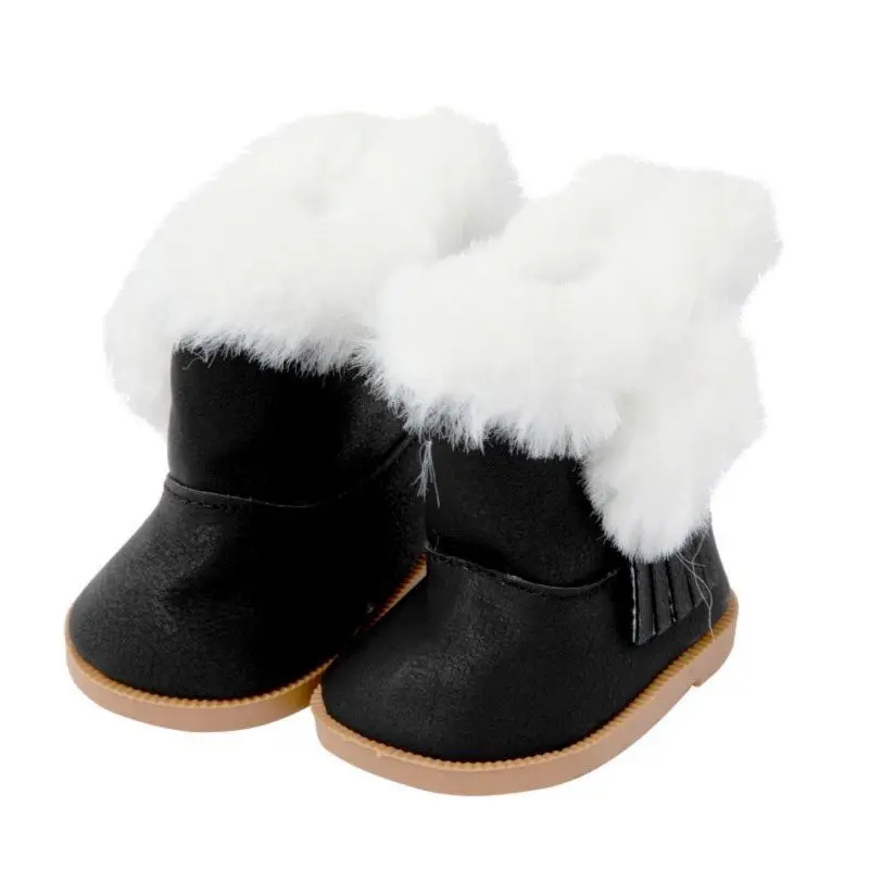 Bottes en peluche pour poupée américaine de 45cm, 18 pouces, chaussures de notre génération, 2021