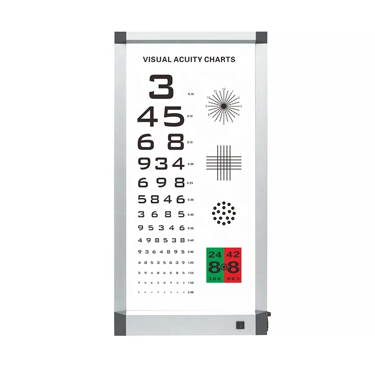 Gráficos de acuidad Visual óptica multifuncional, gran oferta de fabricación China