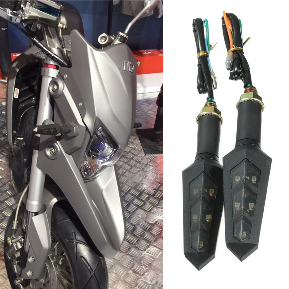 6 LED Indicatore di direzione per moto Lampeggiante Indicatore per moto Lampeggiante Moto Luci posteriori impermeabili Lampada di segnalazione 12V