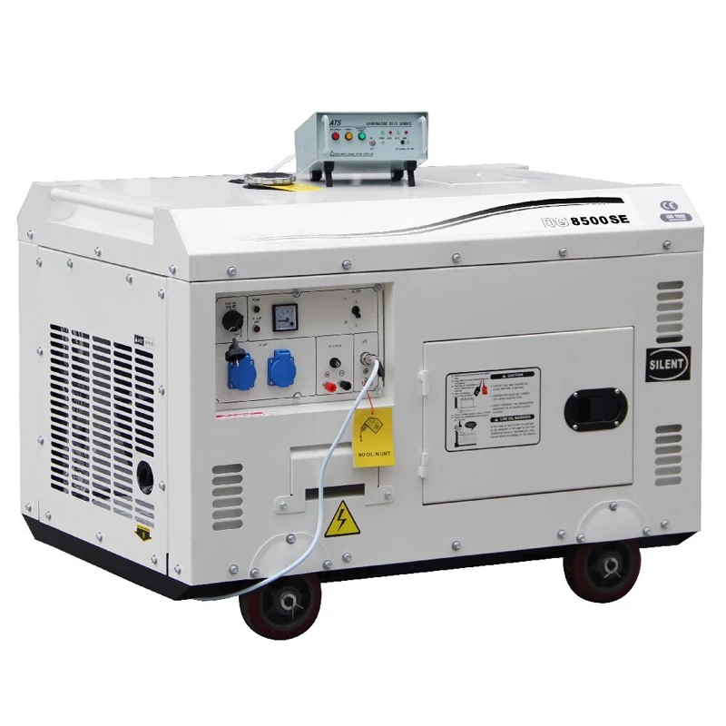 Home use 220V silent and portable diesel generator 10kva Emergency Power include ATS 8kw