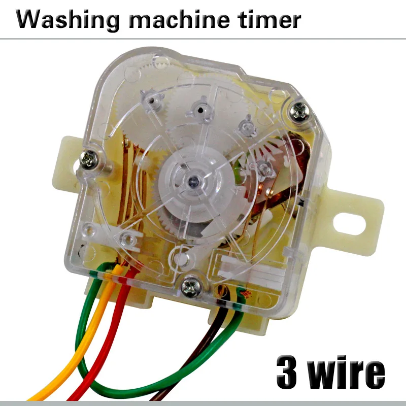 Temporizador de lavadora semiautomático de doble cilindro, 3 cables, 180 grados, interruptor de temporizador