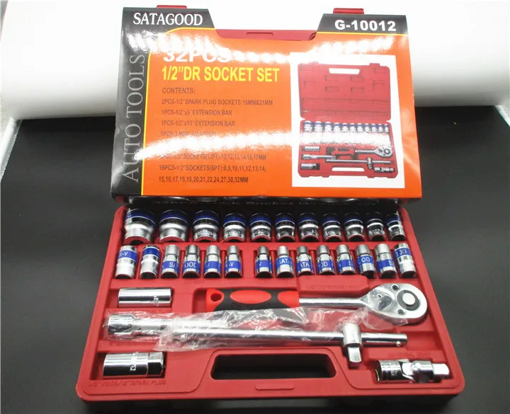 

32 pieces of sleeve set tools automobile maintenance tool set combination tools sleeve combination