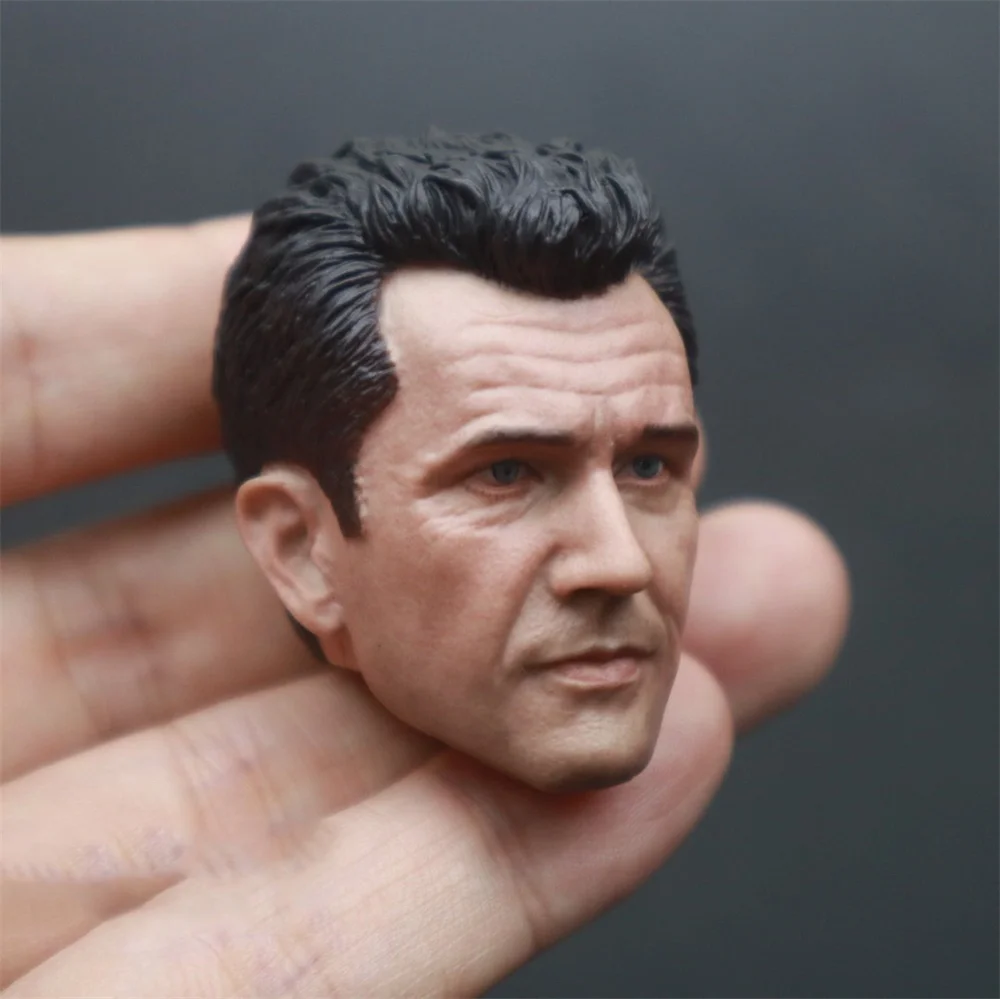 For Sale 1/6th Male Mel Gibson Head Sculpture Movie Player Model Calm Version Suit Usual 12inch Body Action DIY Collectable