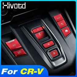 Car Console Gear Shift Button Cover Stickers Protective Decoration Interior Panel Accessories For Honda Cr-V Crv 2018 2019