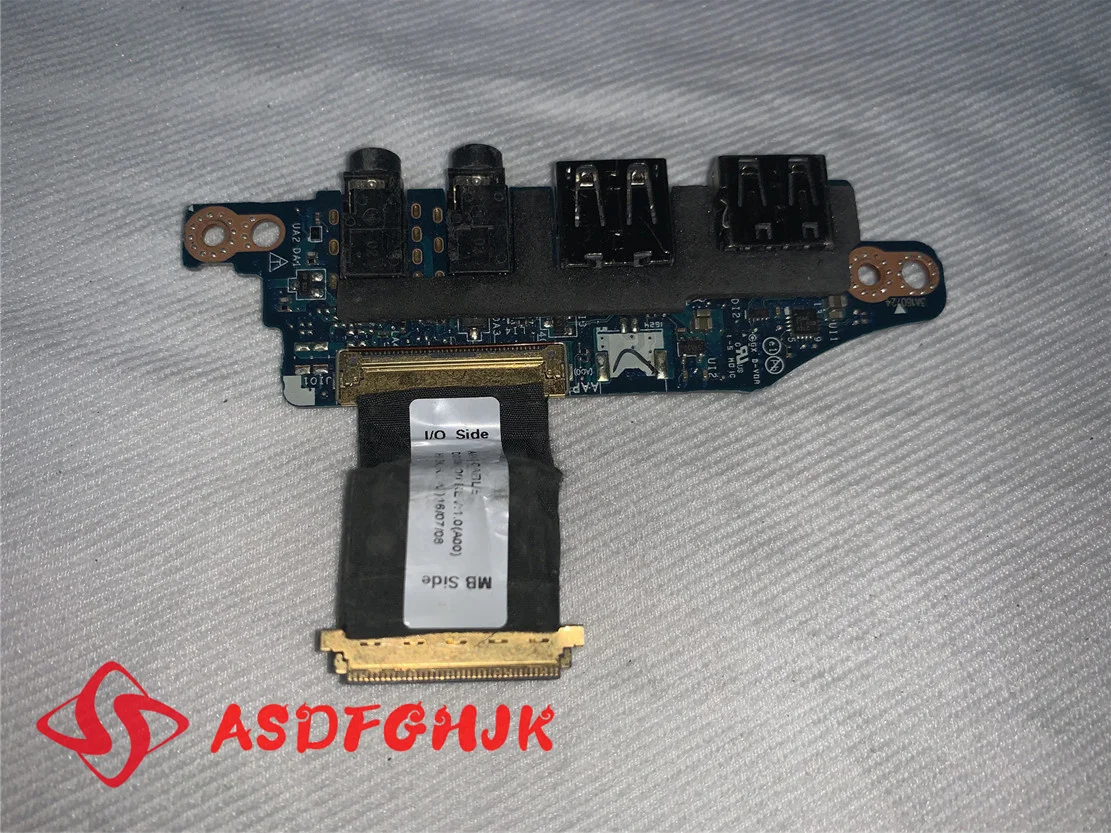 Genuine FOR DELL AW15R2 USB Audio Port Board LS-B758P 7TYV8  100% Works Perfectly