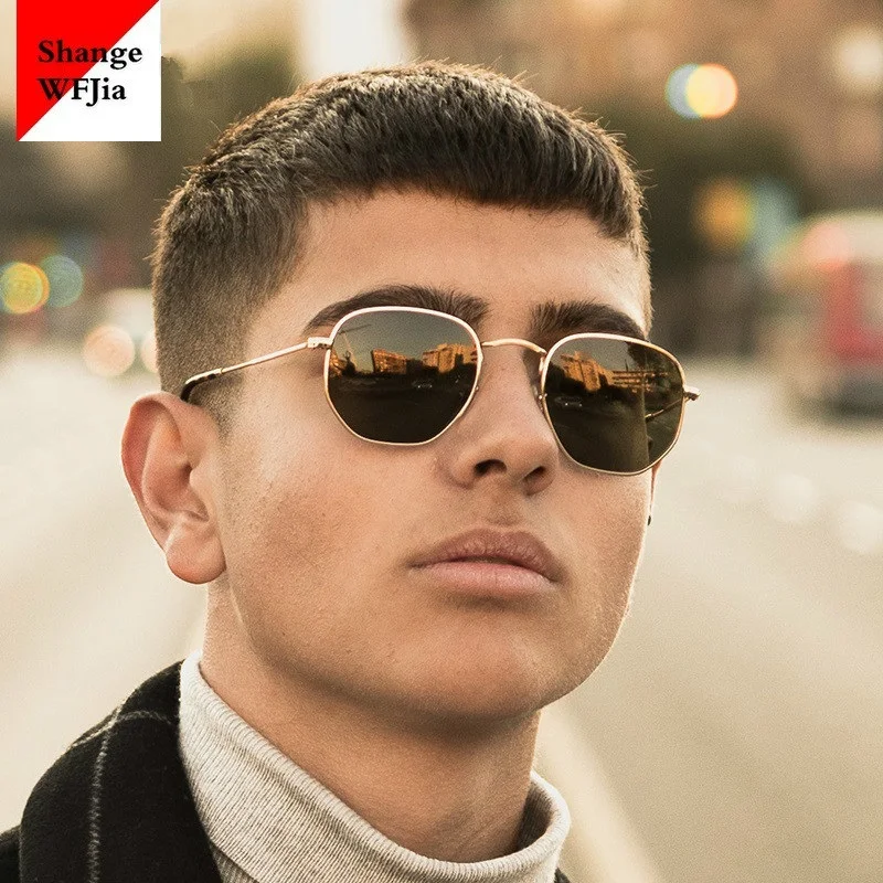 2024 Men Hexagon Sunglases Men Women Brand  Driving Shades Male Sunglasses For Men's Glasses Gafas De sol UV400