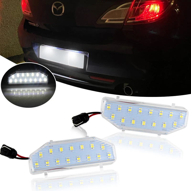 

2PCS LED License Number Plate Light Lamps For Mazda 6 RX-8 04-12 For MAZDA6 2006-2011 OEM#: GS1D-51-270D