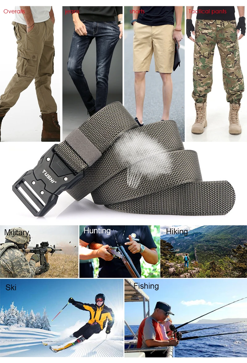VATLTY 2022 Quick-drying Tactical Belt Men Hard Alloy Quick Release Buckle 1200D Soft Nylon Army Belt Male Military Equipment