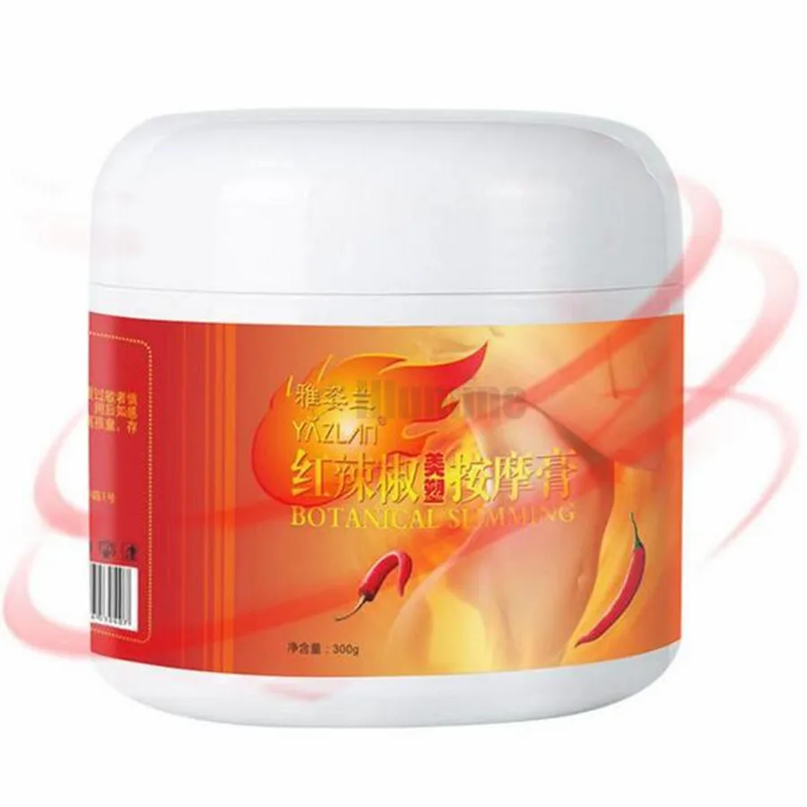 Red Pepper Massage Cream 300g Firm Skin Fat Burning Lose Weight Slimming Massage Cream