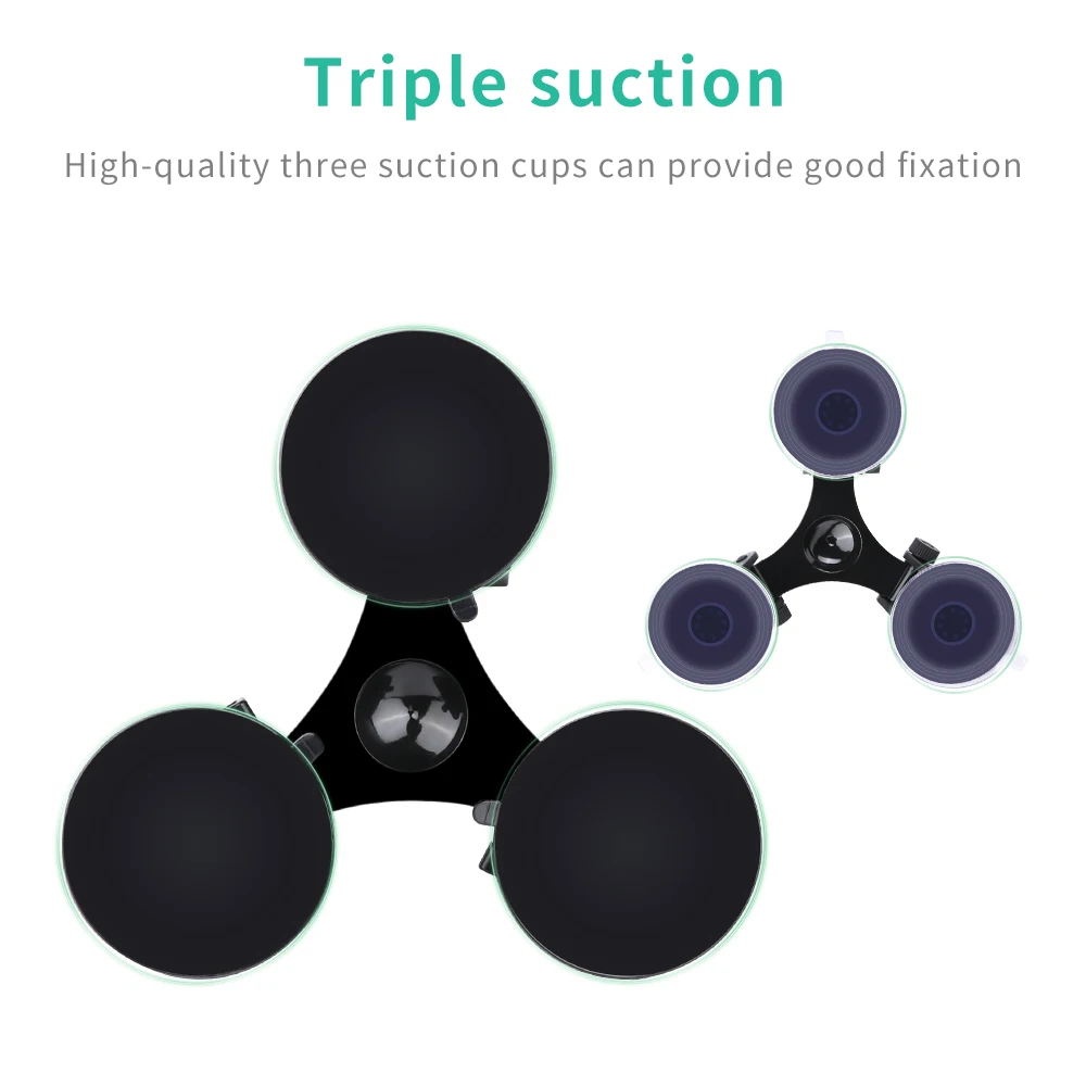 Car Suction Cup Glass Holder Triangle angle 1/4\