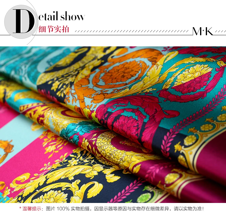 Brand Design Elastic Spandex Charmeuse 97% Silk Fabrics Dress 138*140 Wide 19mm Cloth Diy Sewing Three-dimensional Free Fabric