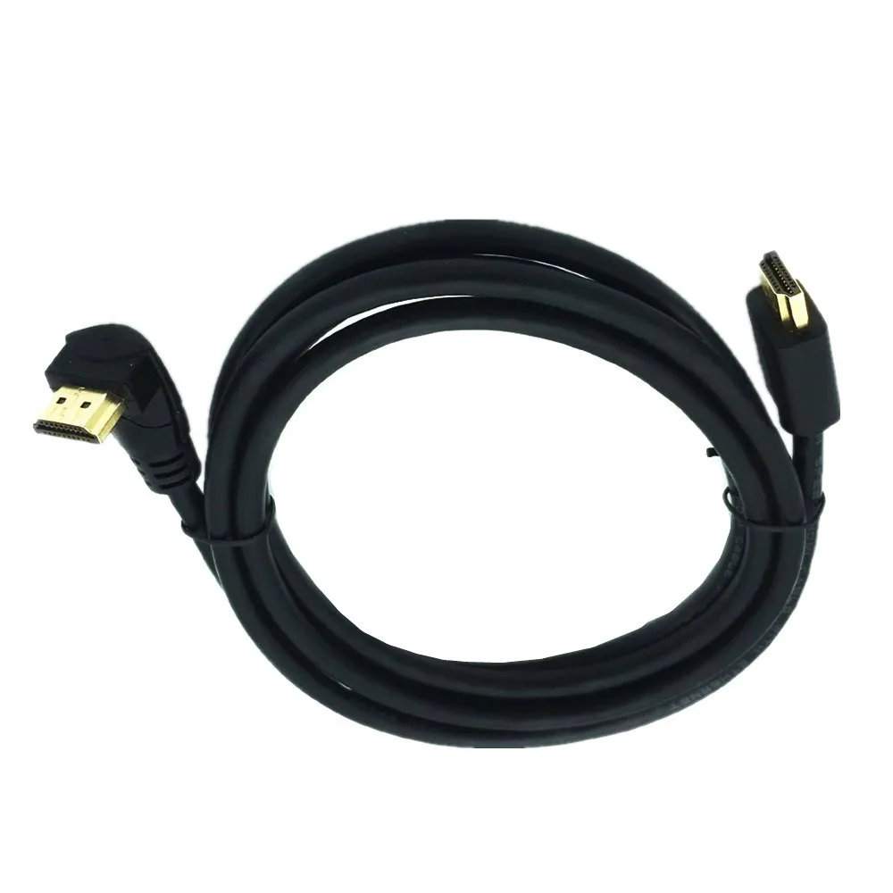 4K*2K 60HZ 2.0 HDMI-compatible Down & Up & Left & Right Angled 90 degree Male HD extension Cable HDMI-compatible 2.0angle cable