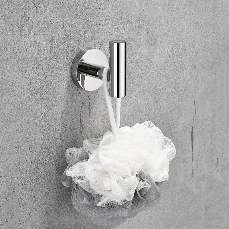 Mirror Plated Stainless Steel Bathroom Hardware Towel Bar Towel Ring Toilet Paper Holder Robe Hook Bathroom Accessories