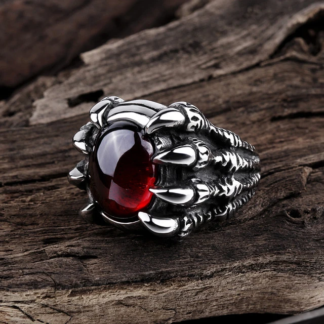 Red dragon ring hot sale