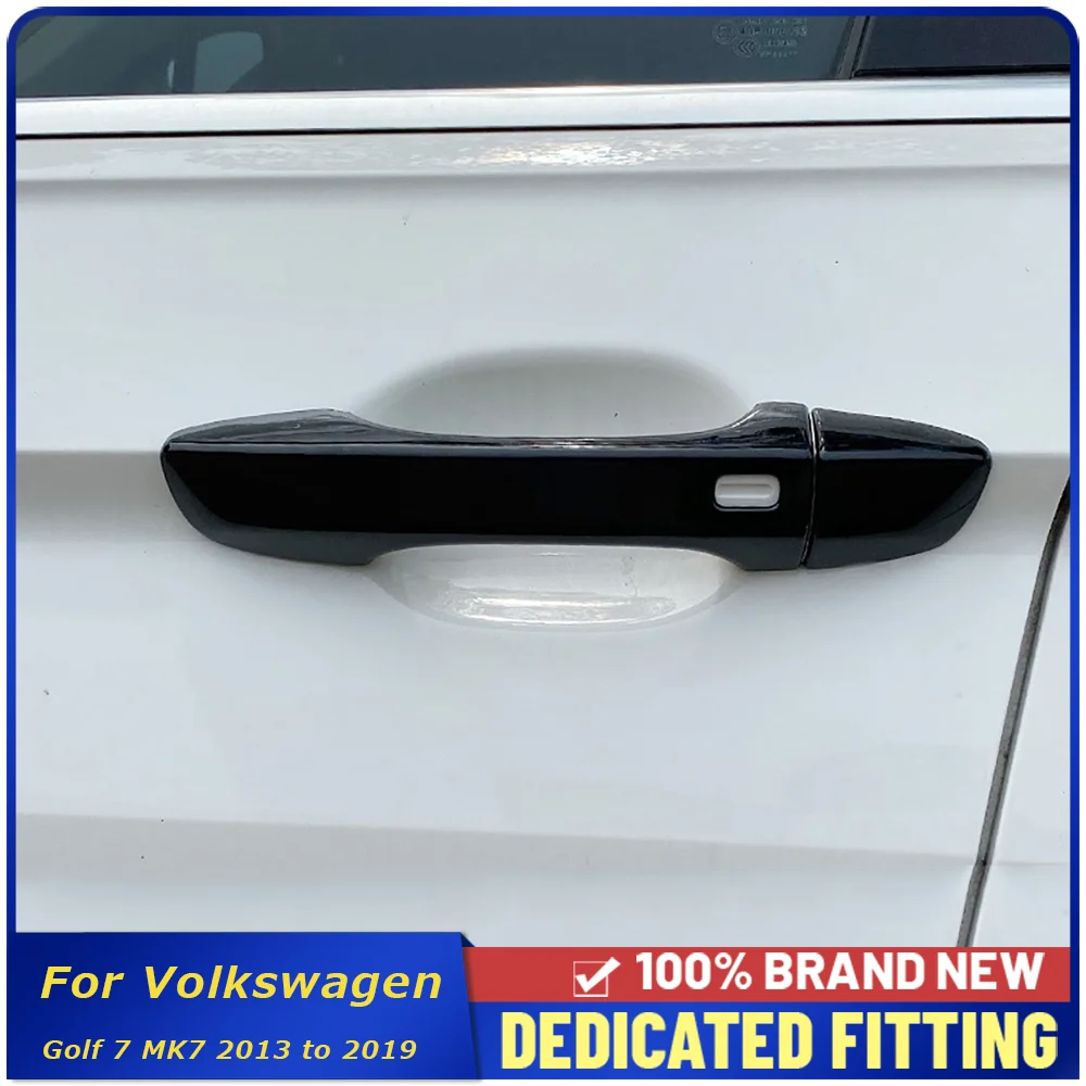 

For Volkswagen VW Golf 7 MK7 2013 to 2019 ABS Material Outer Side Door Handle Cover Trim Strips Molding Frame