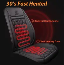 Heated Car Seat Cover 12-24V 30 Inches 25W #3