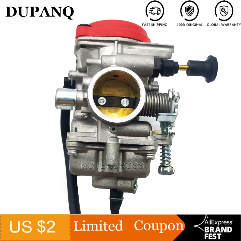 DUPANQ Motorcycle Carburator TK MV30 PD30 30mm for 250cc ATV ATV250 EN250 JS250 QM250GY GXT250 GP200 GP250 RE200 RE250 TANK 250