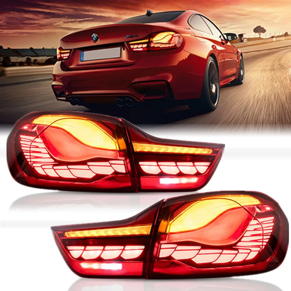 

Car 12V Led Tail Lights Assembly For BMW 4-series F32 F33 F36 M4 F82 F83 LED Running Sequential Turn Signal Taillight 2014-2020
