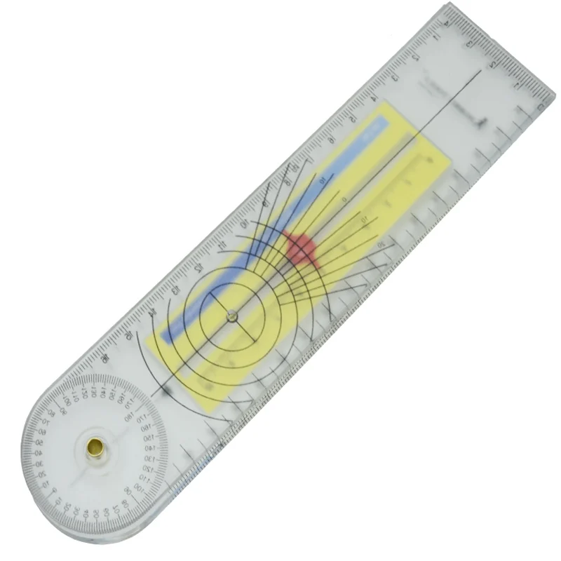 2 in 1 Pain goniometer Spinal Goniometer Ruler Motion Tester Pain Rating Scale 360 Professional medical protractor angle ruler